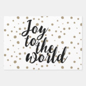 Feuille De Papier Cadeau Joie élégante au monde (Devant)