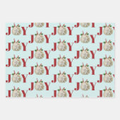 Feuille De Papier Cadeau Joie Noël Sable Dollar Holly Berries Côte (Devant 2)