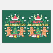 Feuille De Papier Cadeau Jolabokaflod - Islande Livre Flood (Devant)