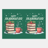 Feuille De Papier Cadeau Jolabokaflod - Islande Livre Flood (Devant 2)