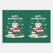 Feuille De Papier Cadeau Jolabokaflod - Islande Livre Flood (Devant 3)