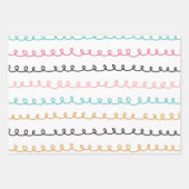 Feuille De Papier Cadeau Joli Abstrait Doodle Stripes Strokes (Devant 3)