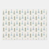 Feuille De Papier Cadeau Joli caniche de Noël (Devant)