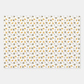 Feuille De Papier Cadeau joli carrelage bee motif partie Enveloppement Feui (Devant)