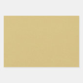 Feuille De Papier Cadeau Joli effet simple chambray jaune beurre (Devant)