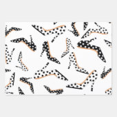 Feuille De Papier Cadeau Joli et élégant talons hauts (Devant)