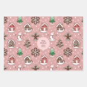 Feuille De Papier Cadeau Joli gâteau de vacances sur mesure Cookie Motif No (Devant 3)