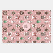 Feuille De Papier Cadeau Joli gâteau de vacances sur mesure Cookie Motif No (Devant 2)