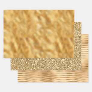 Feuille De Papier Cadeau Joli Glam Gold