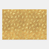Feuille De Papier Cadeau Joli Glam Or Abstrait (Devant)