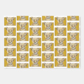 Feuille De Papier Cadeau Joli guépard (Devant 3)