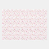 Feuille De Papier Cadeau Joli mélange de Noël rose (Devant 3)