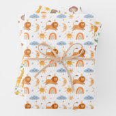 Feuille De Papier Cadeau Joli motif (En situation)