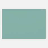 Feuille De Papier Cadeau Joli Motif de fleurs vert rose (Devant 2)