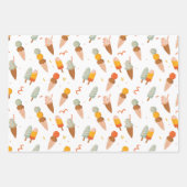 Feuille De Papier Cadeau Joli Motif de glace estivale (Devant 2)