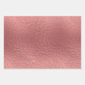 Feuille De Papier Cadeau Joli Motif de Noël rose/or (Devant 2)