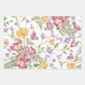 Feuille De Papier Cadeau Joli Motif Fleurs de pré (Devant 3)