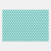 Feuille De Papier Cadeau Joli Motif moderne rose Turquoise Joyeux anniversa (Devant 2)