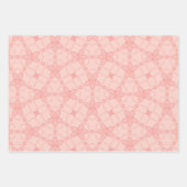 Feuille De Papier Cadeau Joli Motif rose pâle moderne (Devant 3)