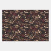 Feuille De Papier Cadeau Joli Noël Foliage de vacances (Devant)