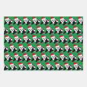 Feuille De Papier Cadeau Joli Noël Panda Enfants (Devant 3)