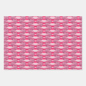 Feuille De Papier Cadeau Joli Noël Rudolf Reindeer Thème de Noël (Devant 3)