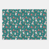 Feuille De Papier Cadeau Joli Noël Zèbre Et Amis (Devant 3)