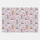 Feuille De Papier Cadeau Joli Noël Zèbre Et Amis (Devant 2)