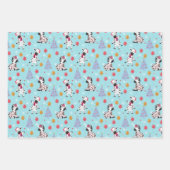 Feuille De Papier Cadeau Joli Noël Zèbre Et Amis (Devant)