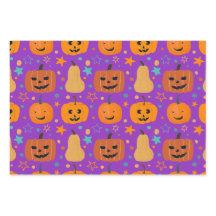Joli Orange violet vert jeu Halloween Motif