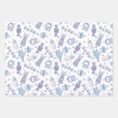 Feuille De Papier Cadeau Joli Pastel Blue Baby Boy (Devant 2)