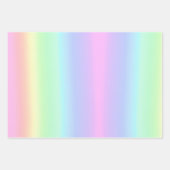 Feuille De Papier Cadeau Joli Pastel Rainbow dégradent (Devant 3)