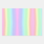 Feuille De Papier Cadeau Joli Pastel Rainbow dégradent (Devant 2)