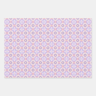 Feuille De Papier Cadeau Joli Pastel Rose violet rose Magique Star Annivers