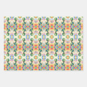 Feuille De Papier Cadeau Joli petit dinosaure avec beaucoup de ballons colo (Devant 3)