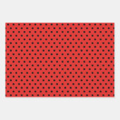 Feuille De Papier Cadeau Joli Red Ladybug moderne (Devant 2)
