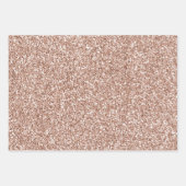 Feuille De Papier Cadeau Joli Rose Gold Parties scintillant Streaks (Devant 2)