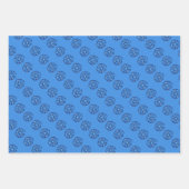 Feuille De Papier Cadeau Joli Snowman et Snowflake Motif Enfants Noël (Devant 3)