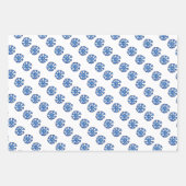 Feuille De Papier Cadeau Joli Snowman et Snowflake Motif Enfants Noël (Devant 2)