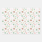 Feuille De Papier Cadeau Joli village de Noël (Devant 2)