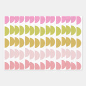 Feuille De Papier Cadeau Jolie couleur moderne formes géométriques variété (Devant)
