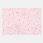 Feuille De Papier Cadeau Jolie douche de mariage perle rose (Devant 3)