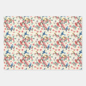 Feuille De Papier Cadeau Jolie fête des amateurs d'oiseaux en carrelage (Devant 2)