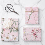 Feuille De Papier Cadeau Jolie Fête des mariées rose Fleurs blanches<br><div class="desc">Jolie Fête des mariées rose Fleurs blanches</div>
