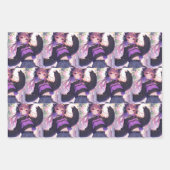 Feuille De Papier Cadeau Jolie fille Anime dans les casques Anniversaire (Devant 3)