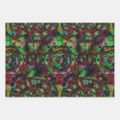 Feuille De Papier Cadeau Jolie flambée de fleurs Abstraite (Devant)