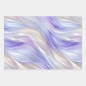 Feuille De Papier Cadeau Jolie perle bleu violet perle blanc perles (Devant 3)