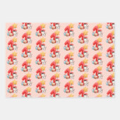 Feuille De Papier Cadeau Jolie vache 1er anniversaire (Devant 2)