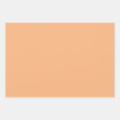 Feuille De Papier Cadeau Jolies nuances de pêche (Devant 2)