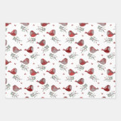 Feuille De Papier Cadeau Jolis Oiseaux - (Devant 2)